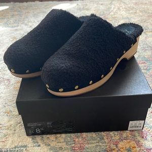 J Crew Shearling Clog